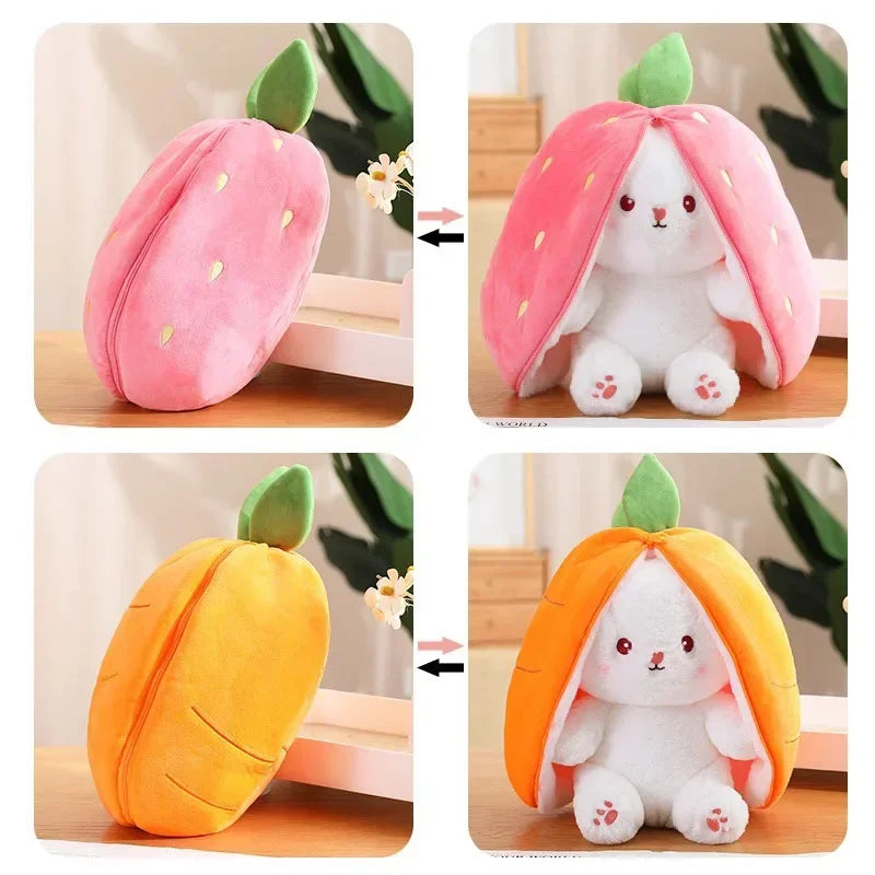 Fruit Transform into Bunny Rabbit Plush Toy